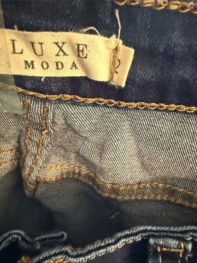 Moda Luxe Blue Denim Wide Leg Jeans